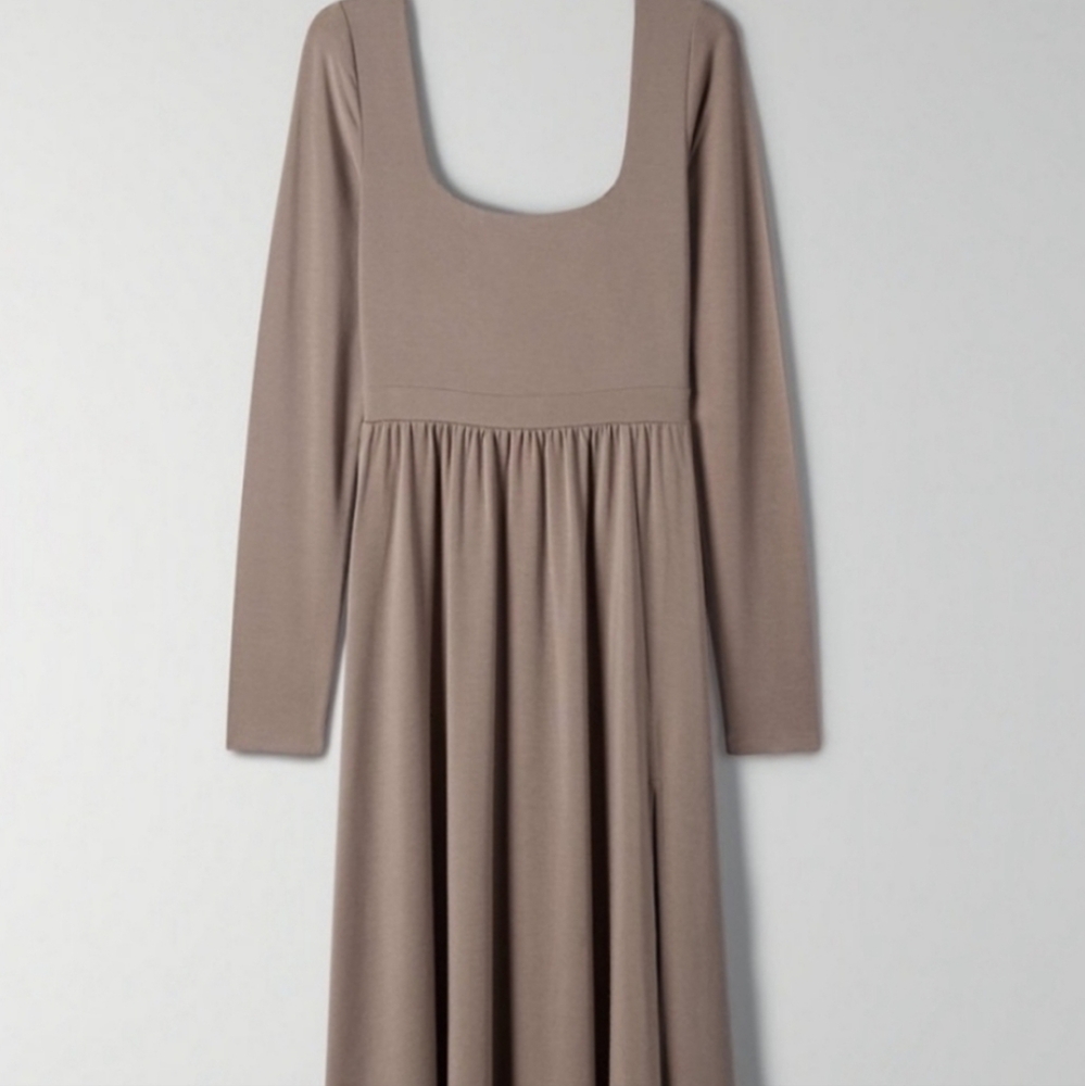 Aritzia Wilfred Market Longsleeve Slit Dress NWT